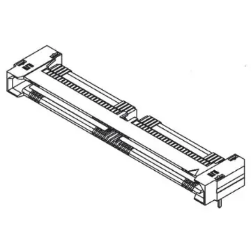 Samtec QRF8 Series Right Angle Surface Mount PCB Socket, 52-Contact, 2-Row, 0.8mm Pitch, Solder Termination - QRF8-026-01-L-RA-GP product image