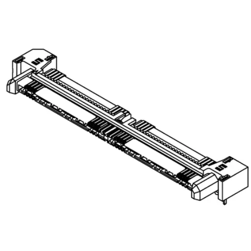 Samtec Q Rate QRM8 Series Straight Through Hole PCB Header, 104 Contact(s), 0.8mm Pitch, 2 Row(s), Shrouded - QRM8-052-01-L-RA-GP product image