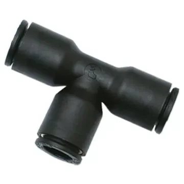 Legris LF3000 Series Tee Tube-to-Tube Adaptor Push In 4 mm, Push In 12 mm to Push In 12 mm, Tube-to-Tube Connection - 3104 12 04 product image