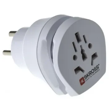 SKROSS Australia, China, Europe, Italy, Switzerland, UK, USA to Denmark, Europe Travel Adapter, Rated At 16A - 7682870 product image