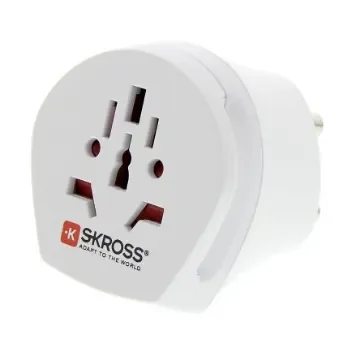 SKROSS Australia, China, Europe, Italy, Switzerland, UK, USA to Europe, India Travel Adapter, Rated At 5A - 7682889 product image
