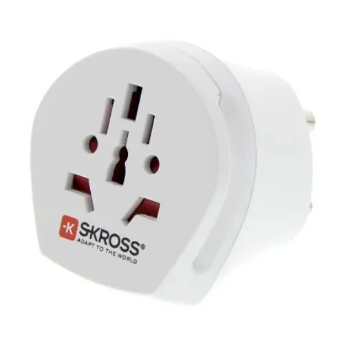 SKROSS Australia, China, Europe, Italy, Switzerland, UK, USA to Europe, India Travel Adapter, Rated At 5A - 7682889 product image