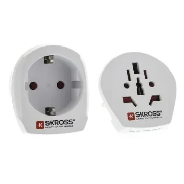 SKROSS Australia, China, Europe, Italy, UK, USA to Europe, Switzerland Travel Adapter, Rated At 16A - 7682898 product image