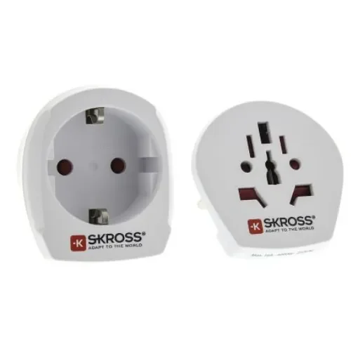 SKROSS Australia, China, Europe, Italy, UK, USA to Europe, Switzerland Travel Adapter, Rated At 16A - 7682898 product image