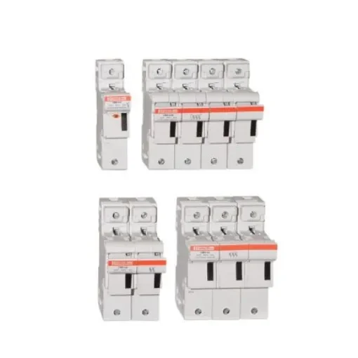 Mersen 50A Rail Mount Fuse Holder for 14 x 51mm Fuse, 3P, 690V ac - F331067 product image