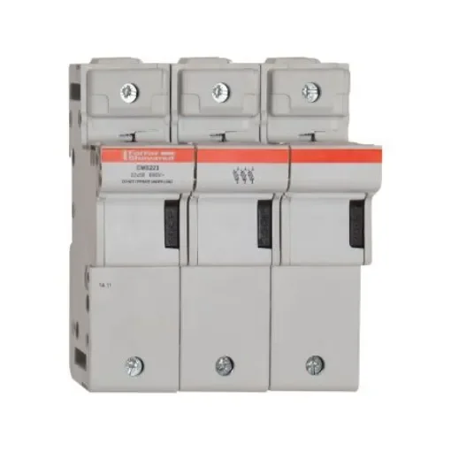 Mersen 125A Rail Mount Fuse Holder for 22 x 58mm Fuse, 3P, 690V ac - E331135 product image
