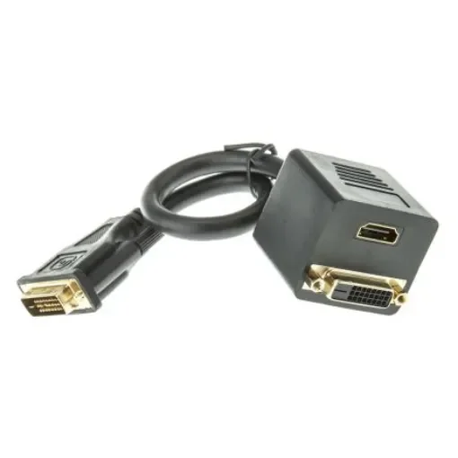 RS PRO AV Adapter, Male DVI-D to Female DVI-D, HDMI - 7684172 product image