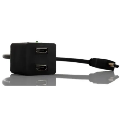 RS PRO, 30cm Male HDMI to Female HDMI x 2 - 7684191 product image