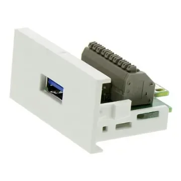 RS PRO Single Gang 1 Way Female USB 3.0 Faceplate - 7684318 product image