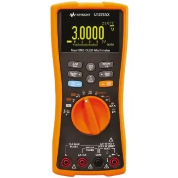 Keysight Technologies U1273A Handheld Digital Multimeter, True RMS, 10A ac Max, 10A dc Max, 1000V ac Max - U1273AX product image
