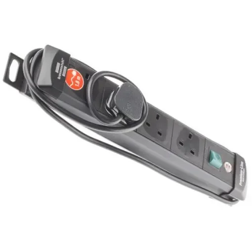 brennenstuhl 1.8m 4 Socket Type G - British Extension Lead, 230 V, IP20 - 1951143100 product image