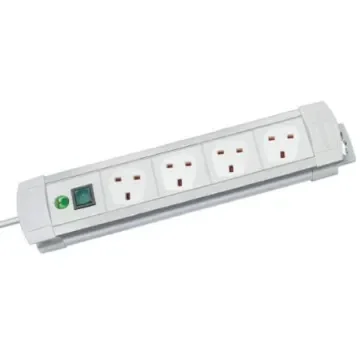brennenstuhl 1.8m 4 Socket Type G - British Extension Lead, 230 V, IP20 - 1955543100 product image