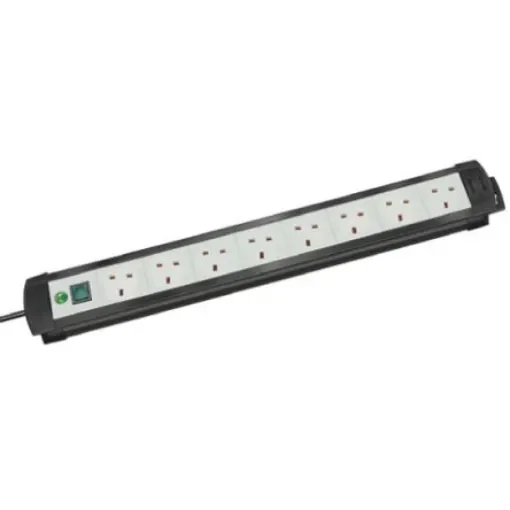 brennenstuhl 3m 8 Socket Type G - British Extension Lead, 230 V, IP20 - 1951583100 product image