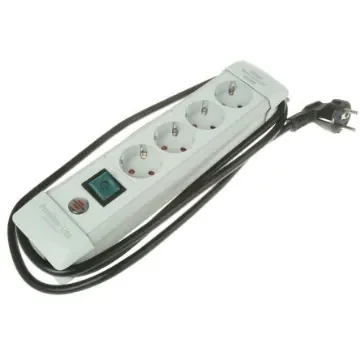 brennenstuhl 1.8m 4 Socket Type F - German Schuko Extension Lead, 230 V, IP20 - 1955540100 product image