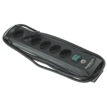 brennenstuhl 3m 6 Socket Type F - German Schuko Extension Lead, 230 V, IP20 - 1951160100 product image