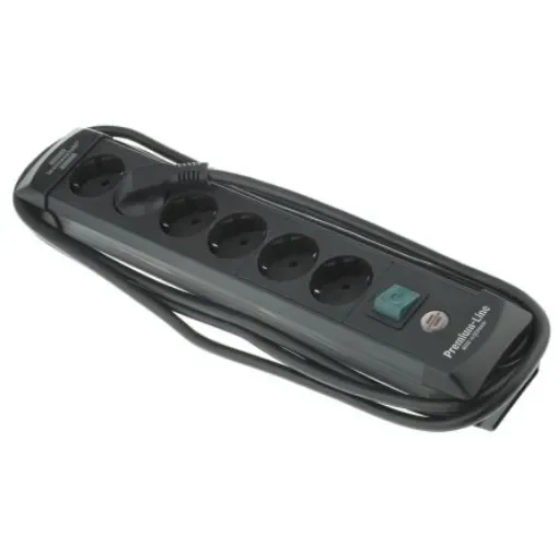 brennenstuhl 3m 6 Socket Type F - German Schuko Extension Lead, 230 V, IP20 - 1951160100 product image