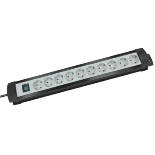 brennenstuhl 3m 10 Socket Type F - German Schuko Extension Lead, 230 V, IP20 - 1951500100 product image