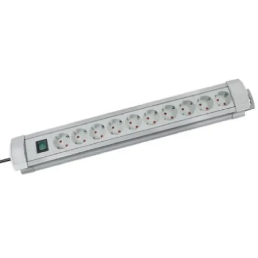 brennenstuhl 3m 10 Socket Type F - German Schuko Extension Lead, 230 V, IP20 - 1955500100 product image