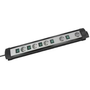 brennenstuhl 3m 5 Socket Type F - German Schuko Extension Lead, 230 V, IP20 - 1951550600 product image