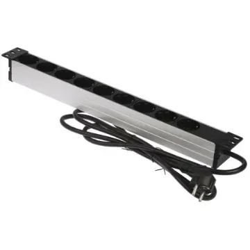 brennenstuhl Type F - German Schuko 9 Gang Power Distribution Unit, 2m Cable, 16A, 230 V ac - 1390007009 product image