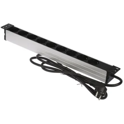 brennenstuhl Type F - German Schuko 9 Gang Power Distribution Unit, 2m Cable, 16A, 230 V ac - 1390007009 product image