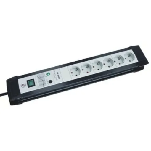 brennenstuhl 3m 6 Socket Type F - German Schuko Extension Lead, 230 V, IP20 - 1951160401 product image