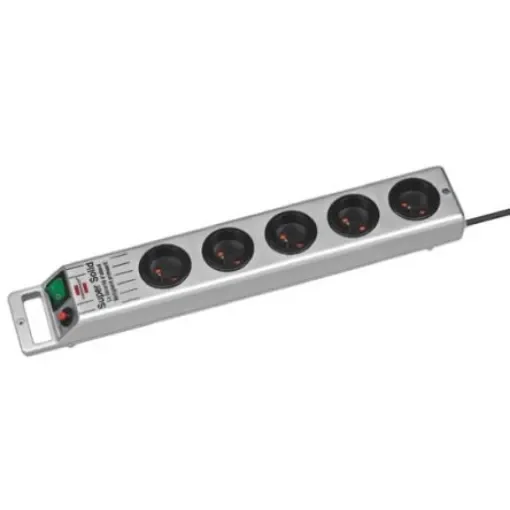 brennenstuhl 2.5m 5 Socket Type E - French Extension Lead, 230 V, IP20 - 1153344115 product image