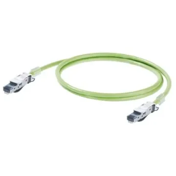 Weidmuller, 0.5m Cat5, Green RJ45 to Male RJ45 Male, SF/UTP Shielded, Terminated PUR Sheath - 1173030005 product image