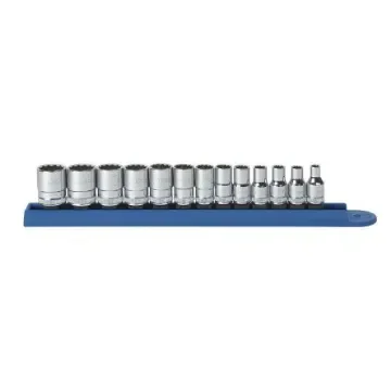 GearWrench 13-Piece Metric 1/4 in Standard Socket Set, 12 point - 80306 product image