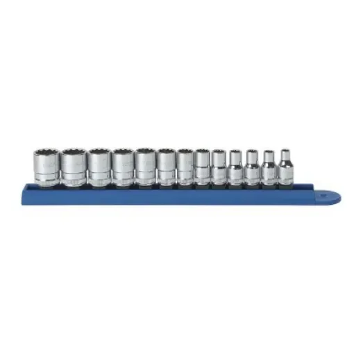 GearWrench 13-Piece Metric 1/4 in Standard Socket Set, 12 point - 80306 product image