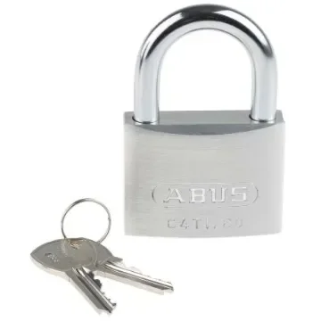 ABUS 64TI Key Weatherproof Titanium Weatherproof Padlock, Keyed Alike, 9.5mm Shackle, 60mm Body - 64TI/60 KA6607 product image