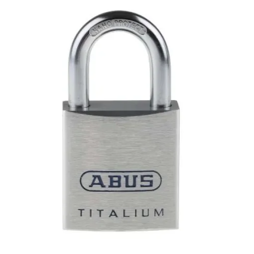 ABUS Key Weatherproof Titanium Weatherproof Padlock, Keyed Alike, 7mm Shackle, 40mm Body - 80TI/40 KA8011 product image