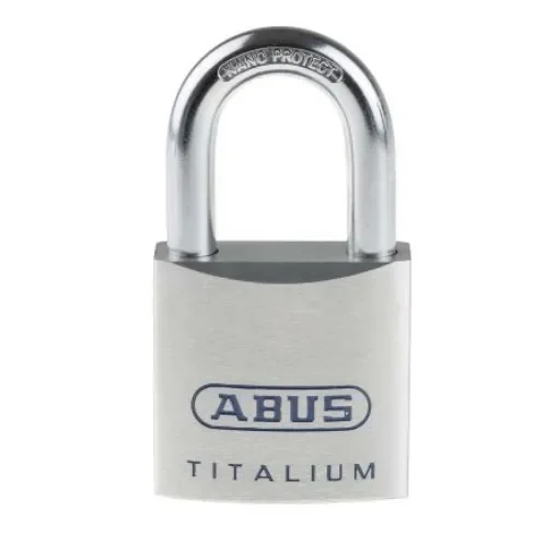ABUS Key Weatherproof Titanium Weatherproof Padlock, 9.5mm Shackle, 50mm Body - 80TI/50 product image