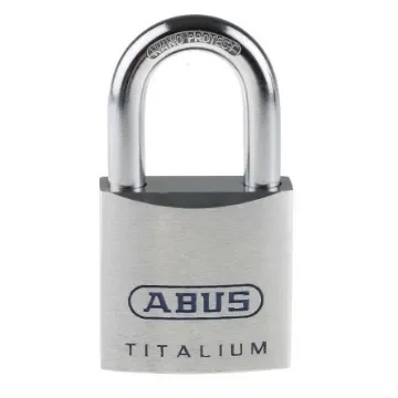 ABUS Key Weatherproof Titanium Weatherproof Padlock, Keyed Alike, 9.5mm Shackle, 50mm Body - 80TI/50 KA8011 product image
