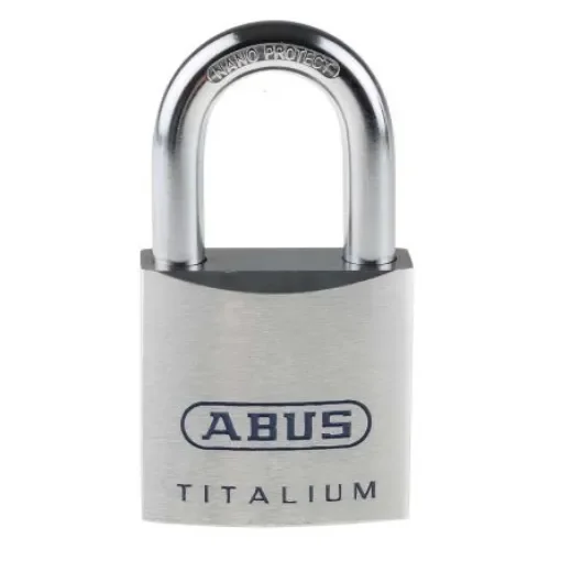 ABUS Key Weatherproof Titanium Weatherproof Padlock, Keyed Alike, 9.5mm Shackle, 50mm Body - 80TI/50 KA8011 product image