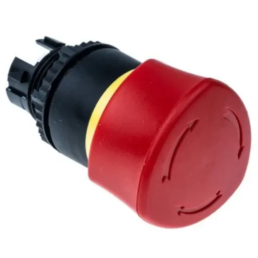 BACO BACO Series Turn to Reset Emergency Stop Push Button, 22mm Cutout, IP66 - L22ER01 product image