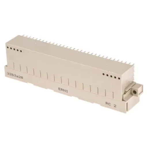 ERNI ERNIPRESS 160 Way 2.54mm Pitch, Type E160 Class C1, C2, 5 Row, Right Angle DIN 41612 Connector, Plug - 384299 / 384299-E product image