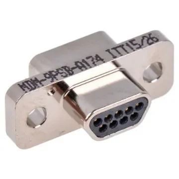 ITT Cannon MDM 9 Way Panel Mount D-sub Connector Plug, 1.27mm Pitch - MDM-9PSB-A174 product image