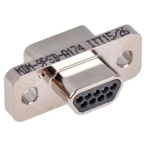 ITT Cannon MDM 9 Way Panel Mount D-sub Connector Plug, 1.27mm Pitch - MDM-9PSB-A174 product image