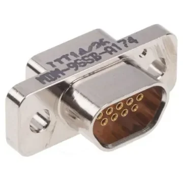 ITT Cannon MDM 9 Way Panel Mount D-sub Connector Socket, 1.27mm Pitch - MDM-9SSB-A174 product image