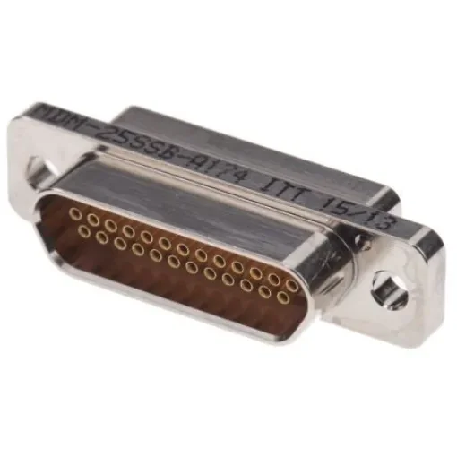 ITT Cannon MDM 25 Way Panel Mount D-sub Connector Socket, 1.27mm Pitch - MDM-25SSB-A174 product image