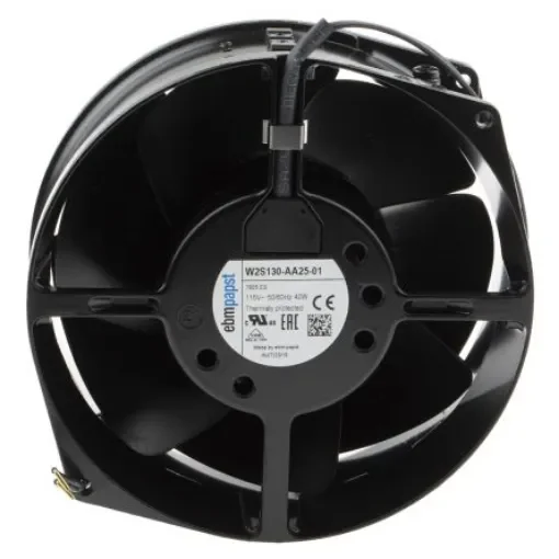 ebm-papst W2S130 Series Axial Fan, 115 V ac, AC Operation, 320m³/h, 38W, 560mA Max, 150 x 55mm - W2S130-AA25-01 product image