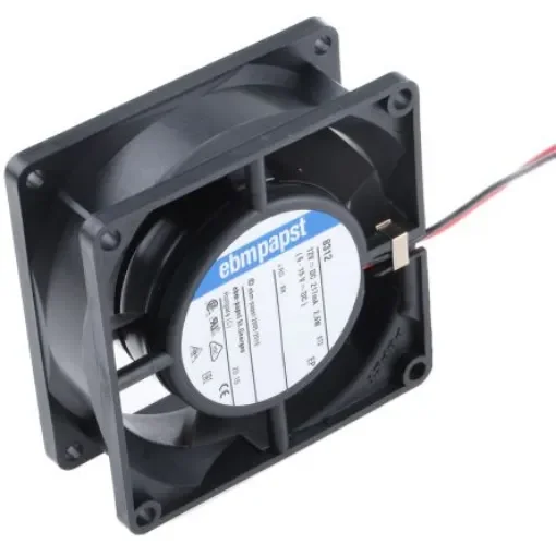 ebm-papst 8300 Series Axial Fan, 12 V dc, DC Operation, 54m³/h, 2.6W, 80 x 80 x 32mm - 8312 product image