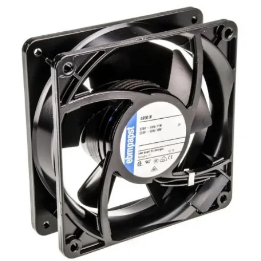 ebm-papst 4000 N Series Axial Fan, 230 V ac, AC Operation, 80m³/h, 11W, 119 x 119 x 38mm - 4890N product image
