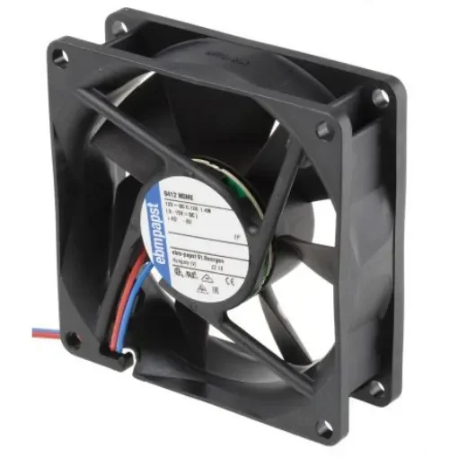 ebm-papst 8400 N Series Axial Fan, 12 V dc, DC Operation, 58m³/h, 1.4W, 80 x 80 x 25mm - 8412NGME product image