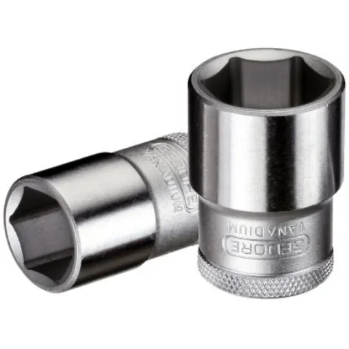 Gedore 1/2 in Drive 34mm Standard Socket, 6 point, 44.5 mm Overall Length - 19 34 product image