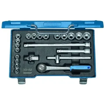 Gedore 22-Piece Metric 3/8 in Standard Socket Set with Ratchet, 12 point - D 30 HMU-10 product image