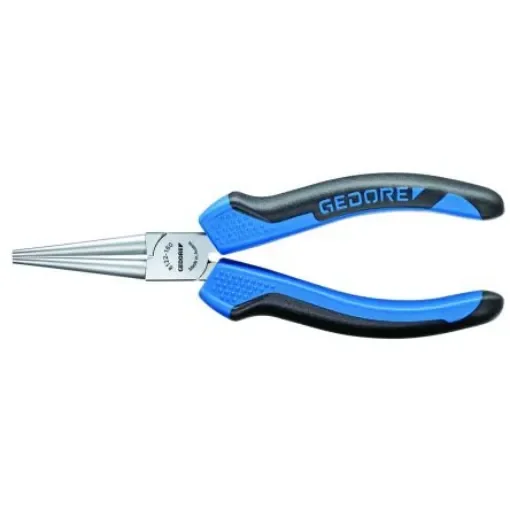 Gedore 6716810 Round Nose Pliers, 160 mm Overall, Straight Tip, 48mm Jaw - 8122-160 JC product image