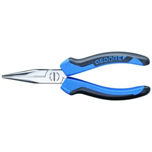 Gedore Long Nose Pliers, 200 mm Overall, Straight Tip, 75,7mm Jaw - 8132-200 JC product image