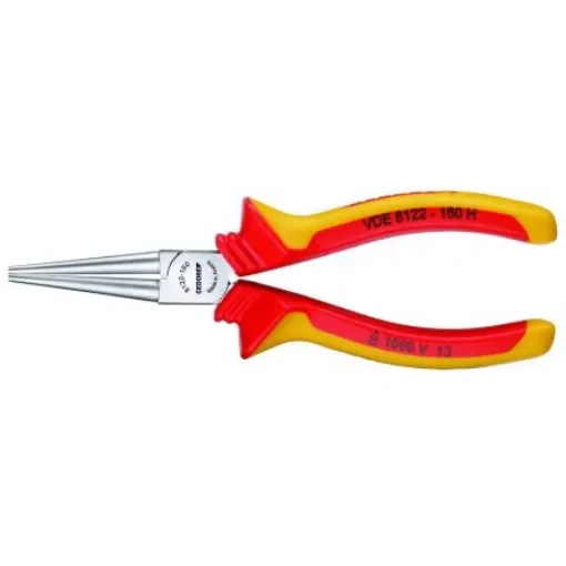 Gedore Round Nose Pliers, 160 mm Overall, 48mm Jaw - VDE 8122-160 H product image